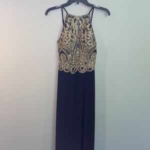 Brand new black and gold formal dress!